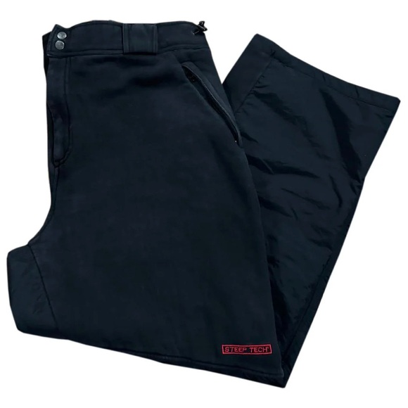 Vintage The North Face Steep Tech Black / Red Sweatpants (Size XXXXL) - Picture 1 of 4